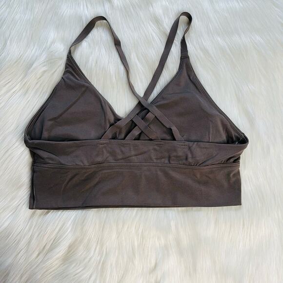 Offline by Aerie Light Brown Real Me Strappy Sports Bra - Picture 3 of 6